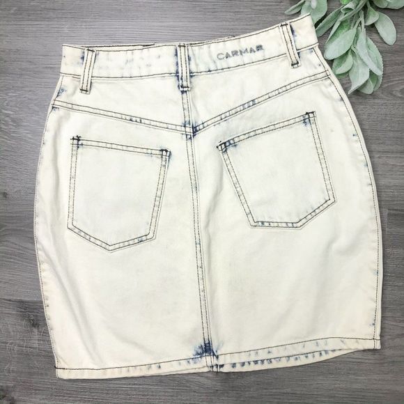 CARMAR x LF | sz 28 NWT distress Nicole mini skirt - Picture 3 of 4